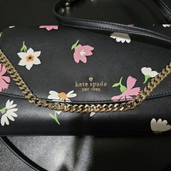 Kate Spade Black Floral Women's Bag, Brand New!! - Picture 2 of 7
